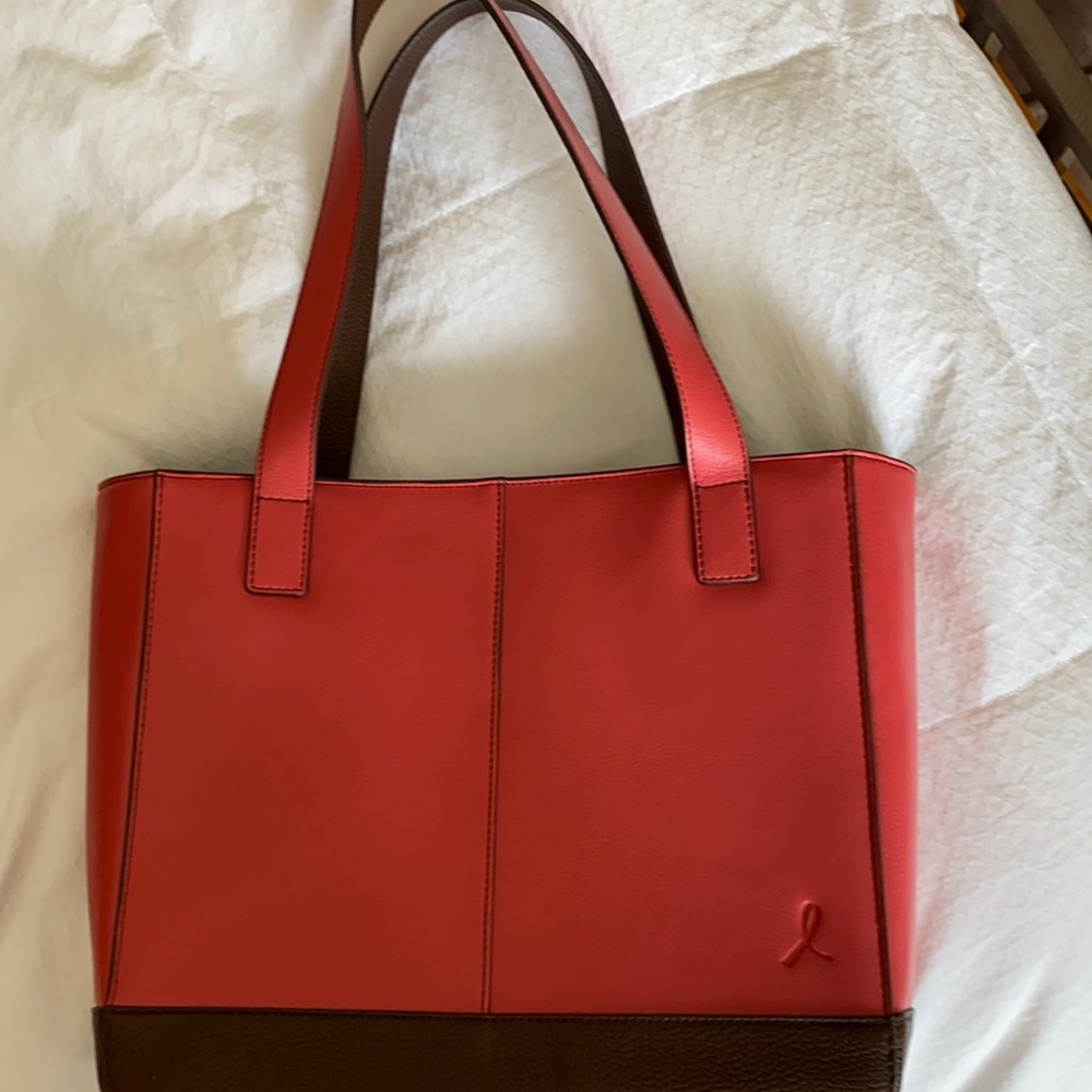 Brand new leather Daytimer tote bag